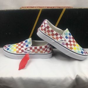 Vans Rainbow Checkerboard Slip-On